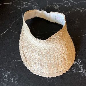 Free People visor. Cream colored.